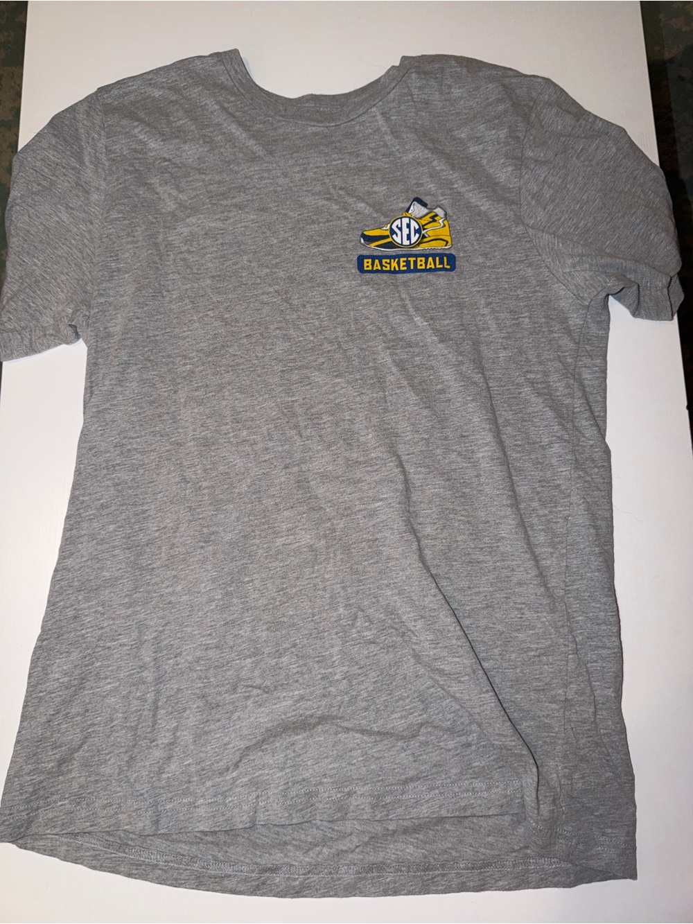 SEC Basketball Gray Short-Sleeve Crewneck T-Shirt